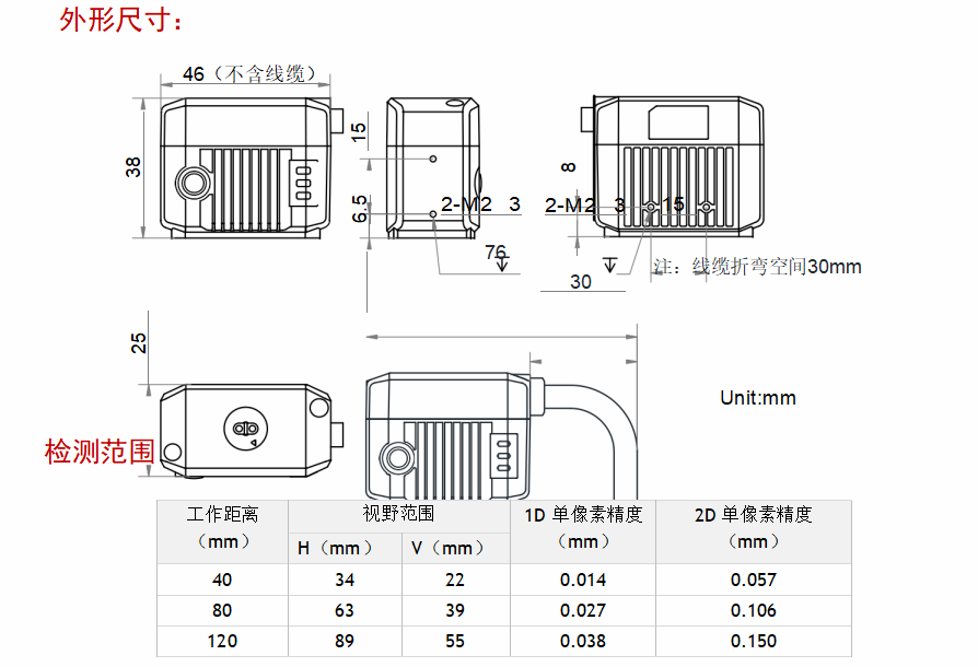 海康MV-RD716-2智能讀碼器尺寸圖 海康MV-RD716-2智能讀碼器尺寸圖